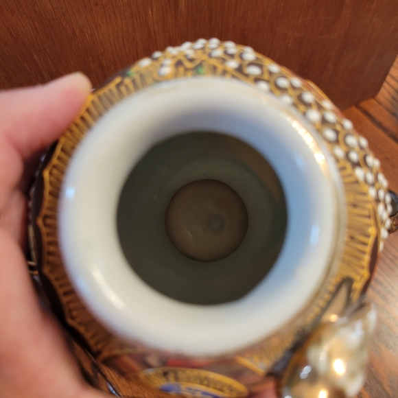 Vintage Japan Moriage Style Dragonware Vase ~ Unique & Pretty - Picture 13 of 16